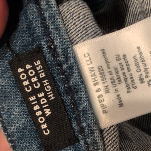 Veronica Beard Crosbie Wide Leg Crop Jean - Picture 7 of 10